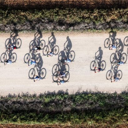Riding to school