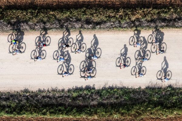 Riding to school