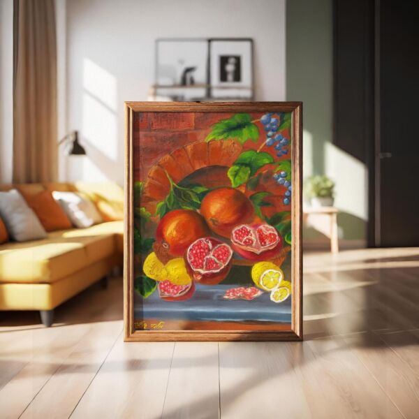 Pomegranates still life - Image 4