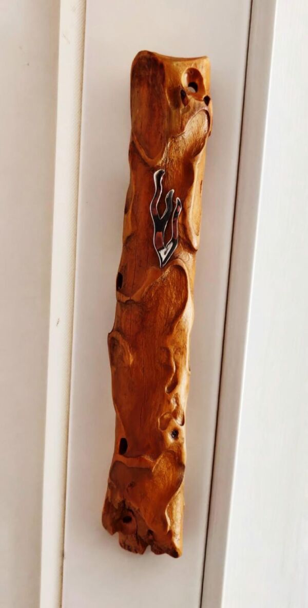Cypress mezuza case - Image 2