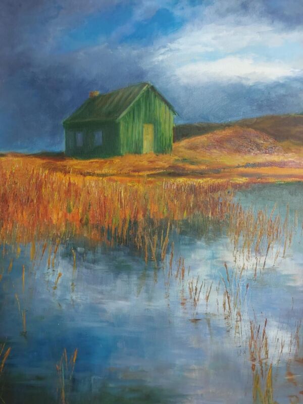 Warehouse in the lake