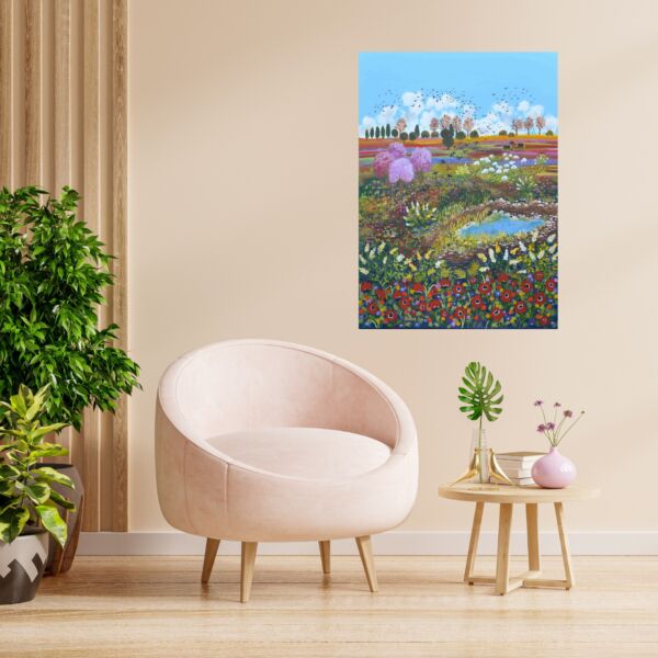 Anemones and sheep in the meadow - Image 2