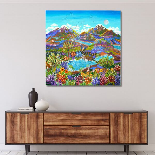 The Village at the Foot of the Snowy Mountain. - Image 2
