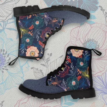 Canvas boots