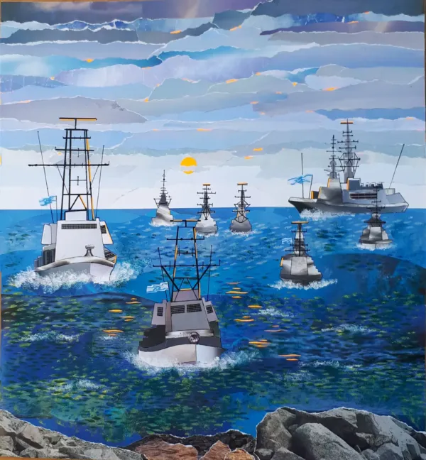 Tribute to the IDF . At Sea