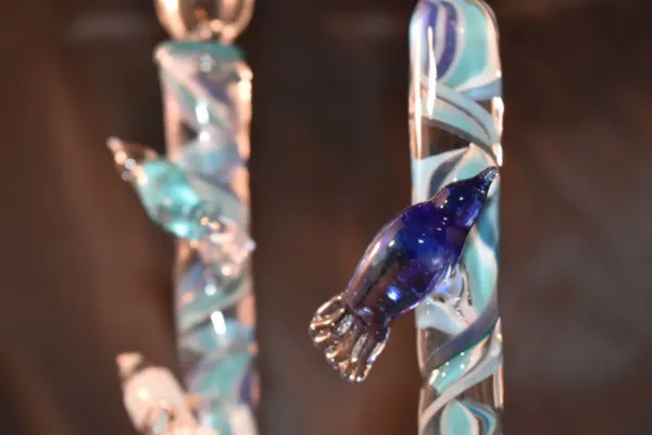 Exquisite glass candlesticks - Image 3