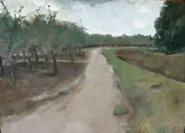 Orchard in the Rain